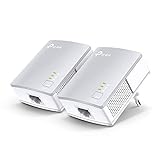 TP-Link TL-PA4010KIT - Adaptadores por Línea Eléctrica (AV 600 Mbps, PLC, Extensor, Repetidores, Amplificador, 2 Puertos, Películas, TV Plug & Play, compatible), Color Blanco