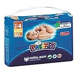 Marca Blanca - Pasitos T-4 Maxi Pañales, 9 kg 15 kg, 50 unidades