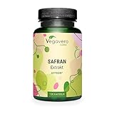 Saffron Español Vegavero® | 30 mg | 3,5% Safranal + Crocin | Azafrán Premium Affron® | SIN ADITIVOS | 120 Cápsulas | Análisis En Laboratorio