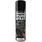 Oputec 1 x 500ml Spray Protector Antiadherente para Hierro Fundido - Accesorio Ideal para la protección y el Cuidado de Parrillas, sartenes, ollas, hornos holandeses, Parrillas de Barbacoa, asadores