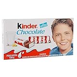 Kinder Barritas de Chocolate con Leche, 8 x 12.5g