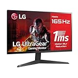 LG 24GQ50F-B - Monitor Gaming Ultragear (Panel VA: 1920x1080p, 16:9, 250 CD/m², 3000:1, 165Hz, 1ms), entradas: DP x1, HDMI x2, AMD FreeSync Premium, Regulable en inclinación