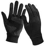 Unigear Guantes Running Correr Pantalla Táctil Guantes Primera Capa para Actividades al Aire Libre Senderismo,Corriendo,Senderismo,Viajes,Carrera,Ciclismo, Otoño e Invierno