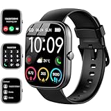 Reloj Inteligente Hombre Mujer, 1.91'' Smartwatch con Llamadas Bluetooth, 110+ Deportivos Pulsera Actividad con Pulsómetro/Monitor de Sueño/Podómetro,Impermeable IP68 Smart Watch para Android/iOS-2024