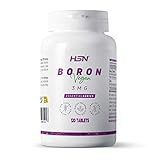 Boro 3 MG de HSN | 120 Tabletas Borato sódico (Bórax) - ALTA biodisponibilidad - Oligoelemento Esencial con Zinc | No-GMO, Vegano, Sin Gluten