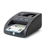 Safescan 155-S Detector de billetes falsos automático para verificar rápidamente billetes - Detector billetes falsos con 7 puntos de detección - Detector de billetes falsos 100% fiable