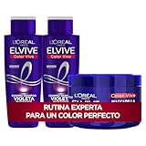 L'Oréal Paris Pack ELVIVE Color Vive Violeta Champú y Mascarilla para Pelo Teñido