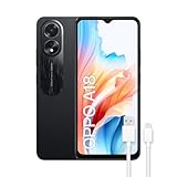 OPPO A18 - Smartphone Libre, 4GB+128GB, Pantalla HD+LCD 6.6', Cámara 8+2+5MP, Android, Batería 5000mAh, Carga 10W – Negro