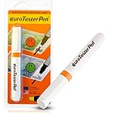 EURO TESTER PEN XL - Detector Billetes Falsos Profesional, Rotulador Billetes Falsos para Euro Dolar Libras y principales monedas internacionales, Original Made in Italy