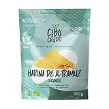 Harina de Altramuces Ecológica - 500g. Harina de Lupino Keto Contiene Fibra Proteica y Vitamina B6 y C. Alternativa a la Harina Tradicional para Productos Horneados Tortillas y Crepes o Gachas.