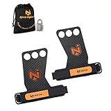 Nova imboxs Calleras para Cross Training - Grips 3H Fibra de Carbono - Guantes para Cross Training Agarre y Protector de Mano - Hombres y Mujeres en Deportes de Fitness Calistenia Halterofilia (M)