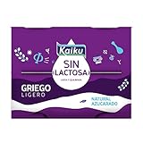 Kaiku - Yogur Griego Sin Lactosa Natural Azucarado - 4 x 90 gr