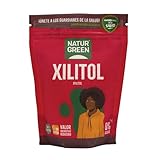 NaturGreen - Xilitol, Azúcar de Abedul, Edulcorante de Mesa, 0% Azúcares, Bajo Índice Glucémico, Sin Lactosa, Sin Gluten - 500 g