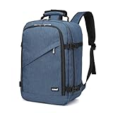 Kono Ryanair - Mochila de viaje para debajo del asiento de 40 x 20 x 25 pulgadas, tamaño 20 L, Navy, Versátil para viajes