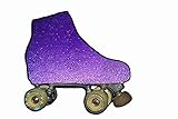 SILVYE Fundas Cubre Patines Especiales Brillantes Y Metalizadas para Patinaje ARTÍSTICO (Violeta, Talla S)