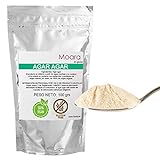 Agar agar en polvo - Ideal para cocinar, sustituto vegano de la gelatina - Producto natural 100g. Envase Doypack zip