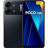 Xiaomi Poco C65 - Smartphone de 8+256GB, Pantalla de 6.74” 90Hz HD+, MediaTek Helio G85, Triple cámara 50MP+2MP+QVGA, 5000mAh, NFC, Negro (Versión ES)