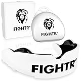 FIGHTR® Premium Protector bucal – respiración Ideal & fácil de Ajustar, protección Dental Deportiva para Boxeo, MMA, Muay Thai, Hockey y Deportes de Lucha, Incluye Caja higiénica