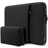 ZYB Funda PC Portatil 15,6 Pulgadas, Funda Ordenador 15-15,6 Pulgadas para 15.6' Notebook Lenovo Thinkpad Ideapad HP Acer DELL Chromebook Surface Laptop 2019-2023 MacBook Pro 16 M3 M2 M1 Bolsa-Negro