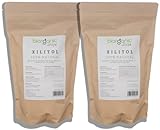 Biorganic Xilitol de abedul 2kg. 100% Natural - Sin MGOs - Sin gluten - Vegano. 100% poder endulzante igual que el azúcar. 40% menos de calorías. Marca española.