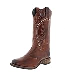 Sendra Boots Botas DESNA/Sendra 14339 / Botas de equitación occidentales marrones con aislamiento Thinsulate/Botas para hombre, Tang Marron, 45 EU