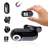 Xilecam Mini Cámara Deportiva 1080P con Tarjeta de Memoria de 32GB, Cámara para Casco Accesorios Multifuncionales para Cámara de Bolsillo (Negro)