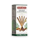 DOÑA JIMENA - Sticks Turrón Crocanti de Cacahuete y Almendra con Chocolate (Al Punto de Sal) 200 Gramos