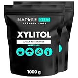 Nature Diet - Xylitol 2 x 1 kg | 100% natural | sustituto del azúcar | edulcorante de origen vegetal | bajo índice glucémico | bajo contenido calórico.