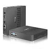 UXX Newest Mini PC Soporte 512GB M.2 SSD Expansión, N3350 Micro Desktop Ordenador 64GB eMMC, Small Gaming PC 4K UHD HD VGA Doble Mostrar, BT, 2.4G/5G WiFi, USB 3.0, para Oficina/Hogar