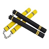 Xrten 2 Pcs Nunchakus de Espuma Entrenamiento Práctico, Nunchucks de Artes Marciales, Nunchaku de Entrenamiento de Seguridad, Nunchakus para Niños Adultos y Principiantes