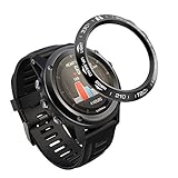 AISPORTS Anillo de Bisel Compatible con Garmin Fenix 3/Fenix 3 HR Cubierta Adhesiva de Bucle de Bisel Antiarañazos Cubierta Protectora de Bisel Metal de Acero Inoxidable para Garmin Fenix 3/Fenix 3 HR