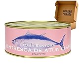 Ventresca de Atun Claro Premium del Cantábrico - Casa Santoña - Lata 900 g neto - Ventresca de Atún en Aceite de máxima calidad - Seleccionado por Cosecha Privada