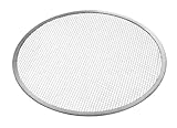 HENDI Base Bandeja Rejilla Malla Pizza, Rejilla redonda para hornear pizzas uniformemente, más crujientes, Bandeja redonda de malla para pizzas, horno, Diámetro 330 mm, Aluminio