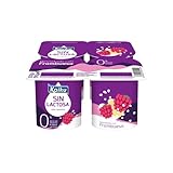 Kaiku - Yogur Sin Lactosa Desnatado con Frambuesa - 4 x 125 g