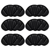 6Pcs Taloneras para zapatos, almohadillas para talones reducir talla zapato, almohadillas taloneras antirozaduras zapatos, protector talon zapato para mujeres y hombres (Negro)