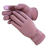 Kingmate KINGAMTE Guantes Invierno Termicos Tactiles Movil Hombre Mujer, Guantes Deportivos de Ciclismo Running Conductor Moto Correr, Morado