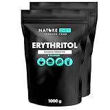 Nature Diet - Eritritol 2 x 1000 g | Edulcorante natural | Cero calorías | Reemplazo de azúcar | Sustituto de azúcar