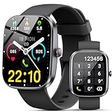 Reloj Inteligente Hombre Mujer, 1.91' Smartwatch con Llamadas Bluetooth y Whatsapp Notificación, IP68 Pulsera Actividad con 100+ Modos Deportivos, Pulsómetro, SpO2, Monitor de Sueño para Android iOS
