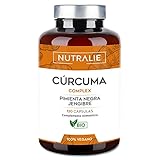 Cúrcuma Orgánica con Jengibre y Pimienta Negra (1420mg x Dosis) Potente Antiinflamatorio y Antioxidante Natural - Alta Concentración Curcumina y Piperina - Turmeric Cúrcuma BIO |120 Capsulas Nutralie