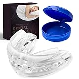 Ferula Dental para Bruxismo, Férulas Dental Moldeable con Caja de Dientes, Mejora La Férula para Roncar, Protector Bucal Para Dormir, Prevenir el Bruxismo Y Roncar, Ayudar a Dormir