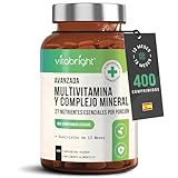 Multivitaminas Hombre Y Mujer 400 Tabletas, 27 Vitaminas Para El Cansancio Y El Cerebro, Multivitaminico Energizante, Vitaminas Mujer 60 años Y Jovenes, Suplementos Vitaminicos Para Todos, VitaBright