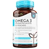 Superfuerza Omega 3 2000mg - 240 Capsulas Blandas de Gel. Máxima Concentración de DHA 440mg y EPA 660mg. Concentrado Aceite de Pescado para Colesterol - 4 Meses - Nutravita