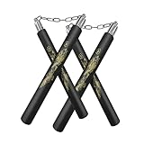 AUFIKR 2Pack Nunchakus de Espuma Entrenamiento Práctico Nunchucks de Artes Marciales Nunchakus para Niños Adultos y Principiantes,Entrenamiento Portátil Artes Marciales Nunchakus de Espuma