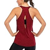 Superora Mujer Camisas sin Mangas Deportivas Camisetas Fitness Yoga Tops Deportes Espalda Abierta