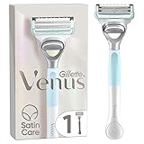 Venus Gillette Maquinilla De Depilación Para Mujer Ingles Y Zona Íntima, 1 Maquinilla de Afeitar y 1 Cuchilla De Recambio, Depilación Suave Sin Irritación, Diseñada Para Zonas Difíciles