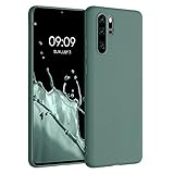 kwmobile Funda para Huawei P30 Pro Carcasa - Ultrafina de TPU y Silicona con Bordes elevados anticaídas - Verde Bosque