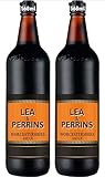 Combo de Lea & Perrins Worcestershire Sauce la salsa negra de los chef y maestros en la cocina recetas inigualables- 2 x 568ml