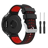 TOPsic Forerunner 235 Correa, Reemplazo Suave Silicona Watch Band Deportiva Accessorios de Reloj Pulsera Ajustable Correa para Forerunner 235/220/230/620/630/735 Correa