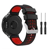 TOPsic Forerunner 235 Correa, Reemplazo Suave Silicona Watch Band Deportiva Accessorios de Reloj Pulsera Ajustable Correa para Forerunner 235/220/230/620/630/735 Correa