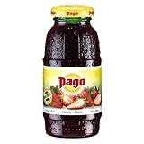 Zumos Pago - Bebida de Fresa a partir de Zumo de fresa Pack 12 x 200ml Especialidades